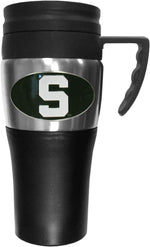 Siskiyou NCAA 2 Toned Travel Mug front view featuring team emblem