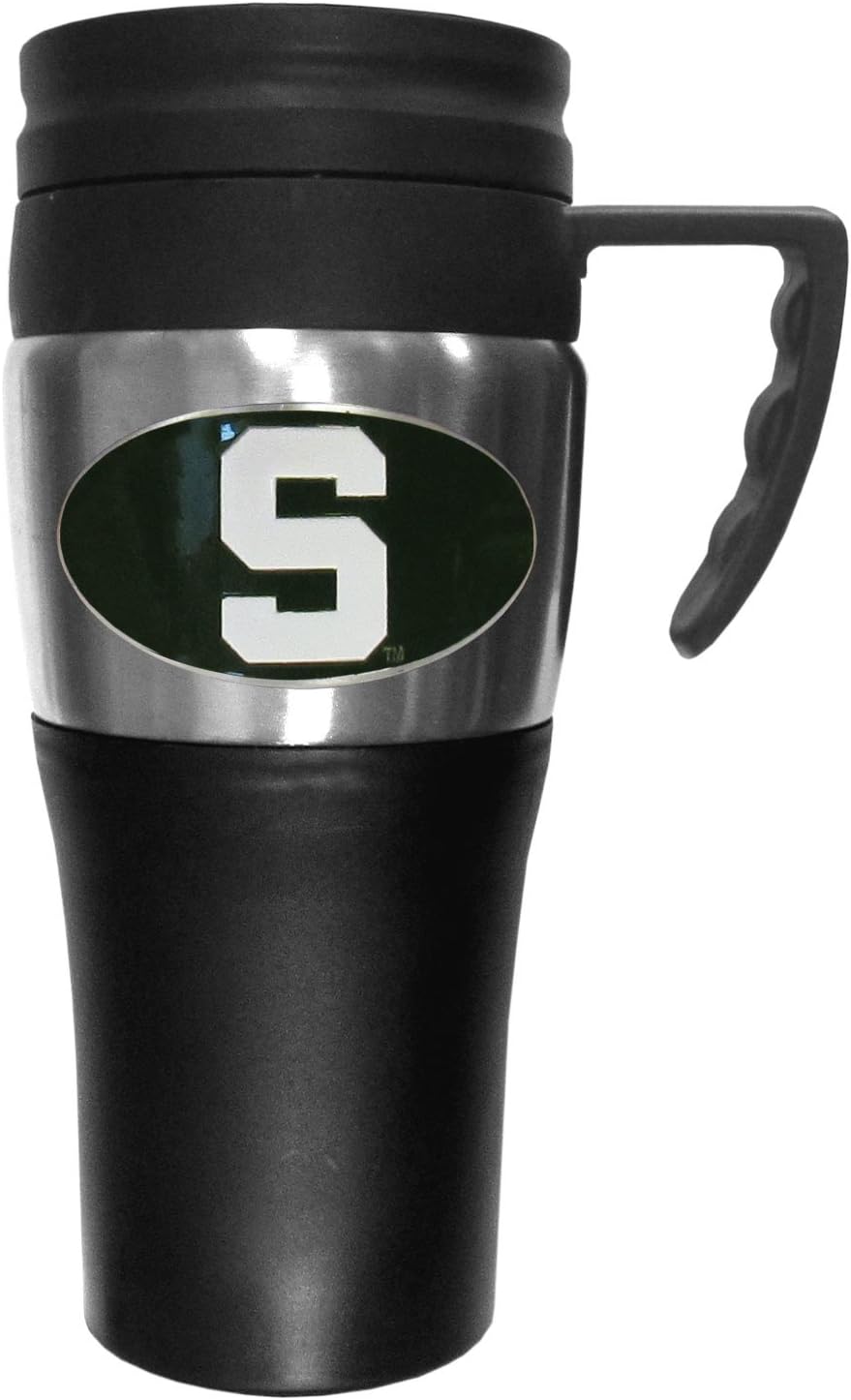 Siskiyou NCAA 2 Toned Travel Mug front view featuring team emblem