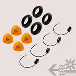 Online Led True Mods 2 inch round marker light installed on vehicle panel