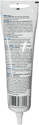 Roman wallpaper repair adhesive tube close-up of product details
