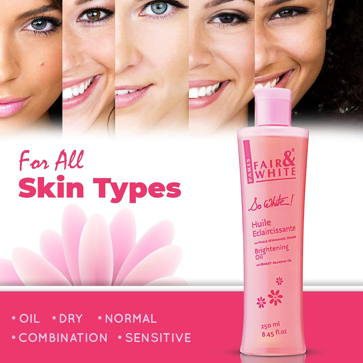 Fair And White So White Body Oil size perspective