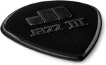 Jim Dunlop Jazz III Stiffo plectrum textured grip close up