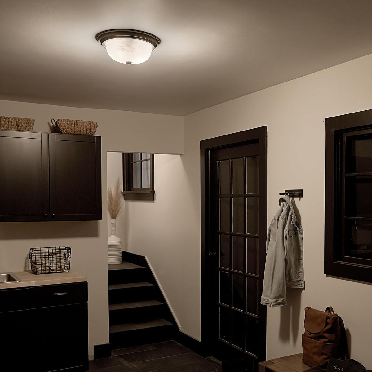 Kichler brushed nickel finish texture view