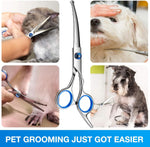 Goritz dog hair cutting scissors set premium rust resistant packaging view