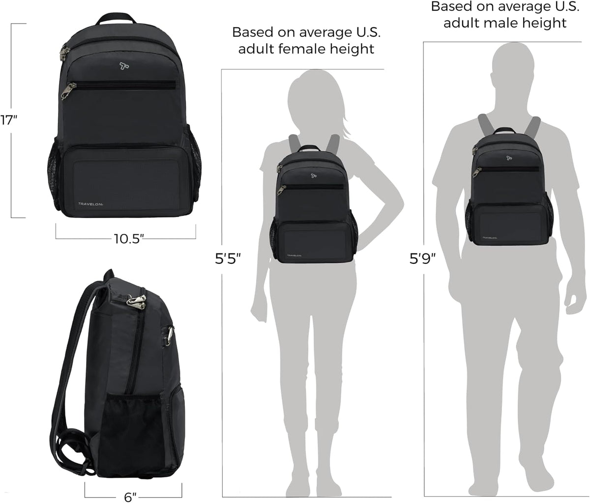 Travelon Anti-Theft Active(R) Packable Backpack - Image 2
