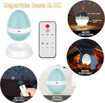 Artidoo bedroom projection lamp demonstrating 360 degree rotation