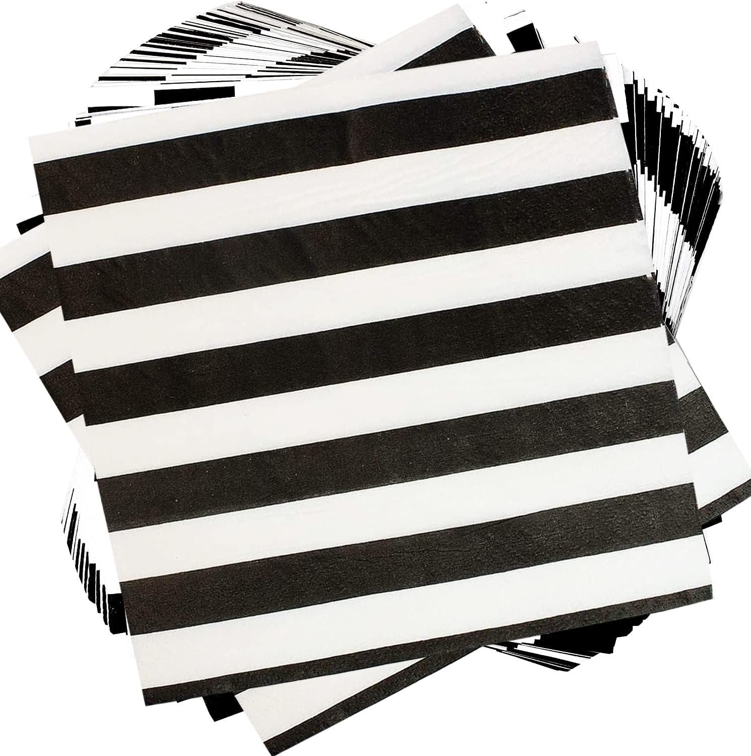 HSPAIDYP black and white checkered party napkins front view for racing event decor
