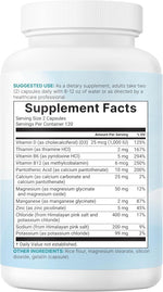 Micro Ingredients Advanced Electrolyte Complex 240 count bottle side view