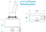 Seachoice 2-position toggle switch angle shot