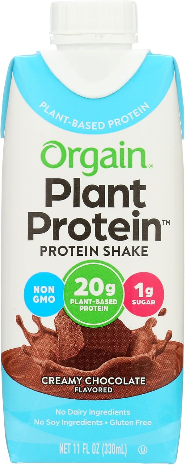 Orgain organic clean liquid meal replacement chocolate flavour texture demonstration