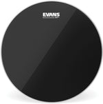 Evans resonant black drum head 10 inch front view commercial percussion accessory