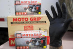 Chaos Moto Grip Black Nitrile Gloves box front view