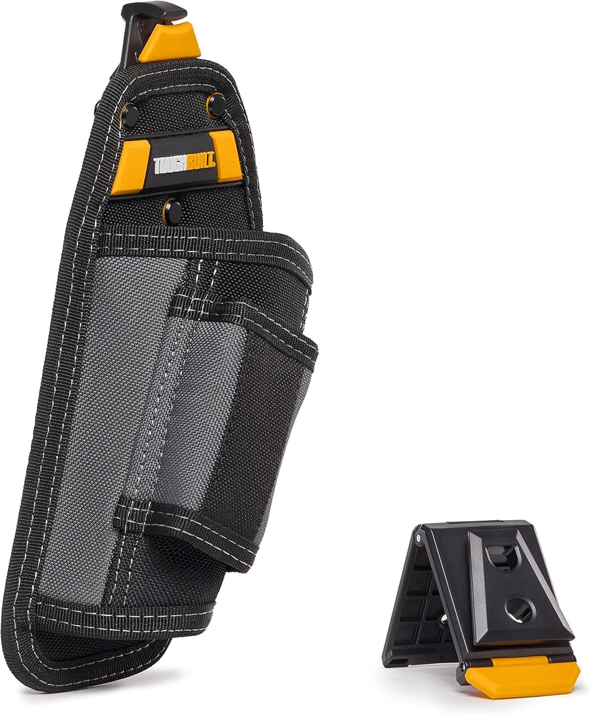 ToughBuilt hammer holster front view showing ClipTech hub