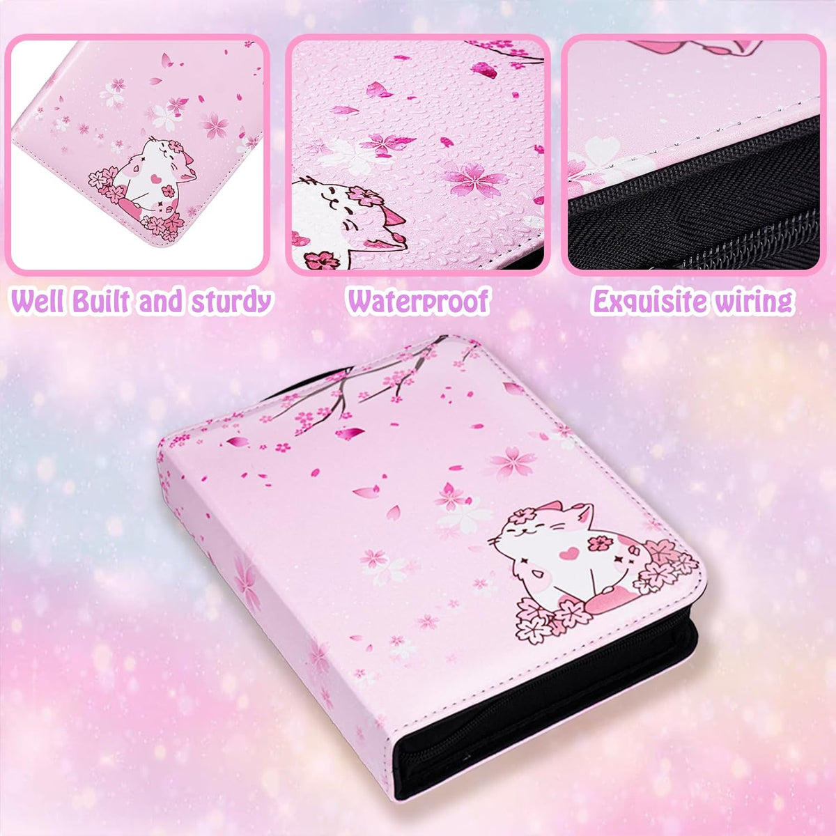 CLOKORIA TCG game card case with carrying strap