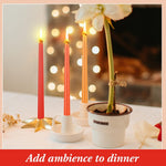 Threan gradient colored candles color transition