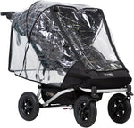 Mountain Buggy Duet double storm cover front view clear weather shield