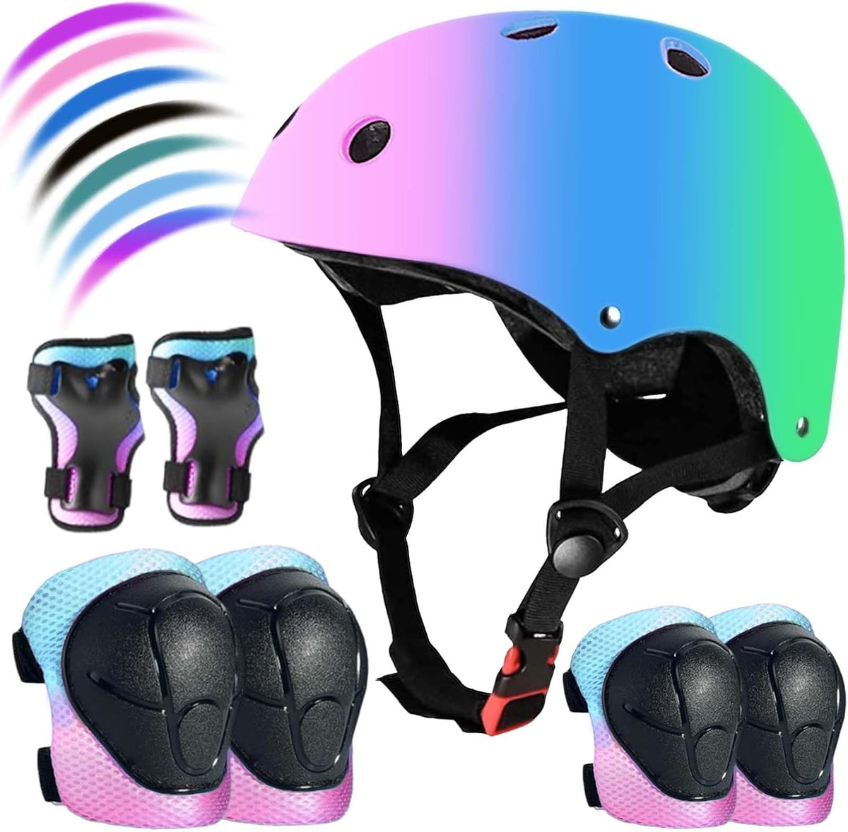 Complete 7-piece kids safety protection kit packaged together