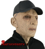 FantasyParty old man costume mask worn by model