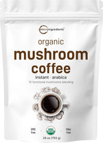 Micro Ingredients organic instant mushroom coffee front view pouch