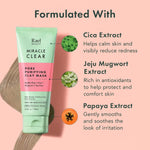 Rael clay face mask tube standing upright for sebum control benefits