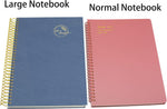 Yansanido Large Spiral Notebook, 5 Pcs B5 Thick Paper Hardcover 7mm College Ruled 5 Colors 150 Sheets -300 Pages Journals for Study, Work, Travel and Notes (5 Color) - Image 9
