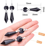 BronaGrand crystal prism teardrop pendant close up detail