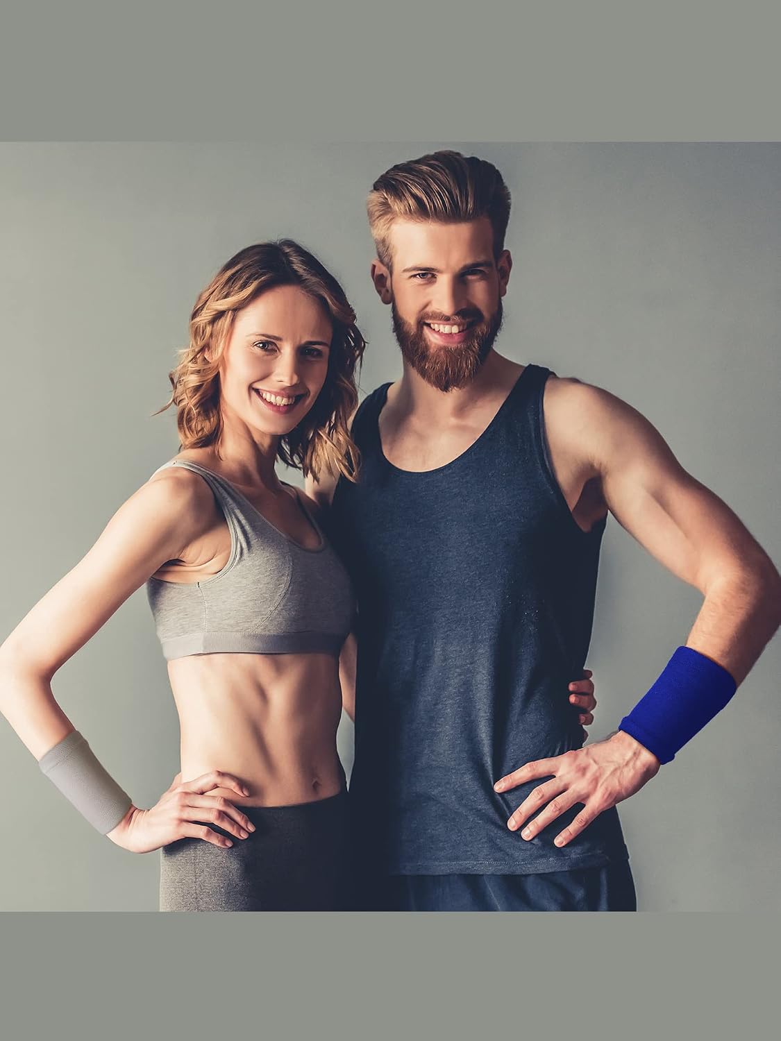 Newcotte multi-pack wrist bands for gym training and daily wear