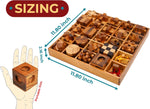BSIRI wooden puzzle assortment close up