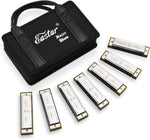 Full retail kit of Eastar pink harmonica with case and accessories