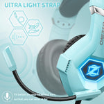 Ozeino gaming headset memory foam padding detail