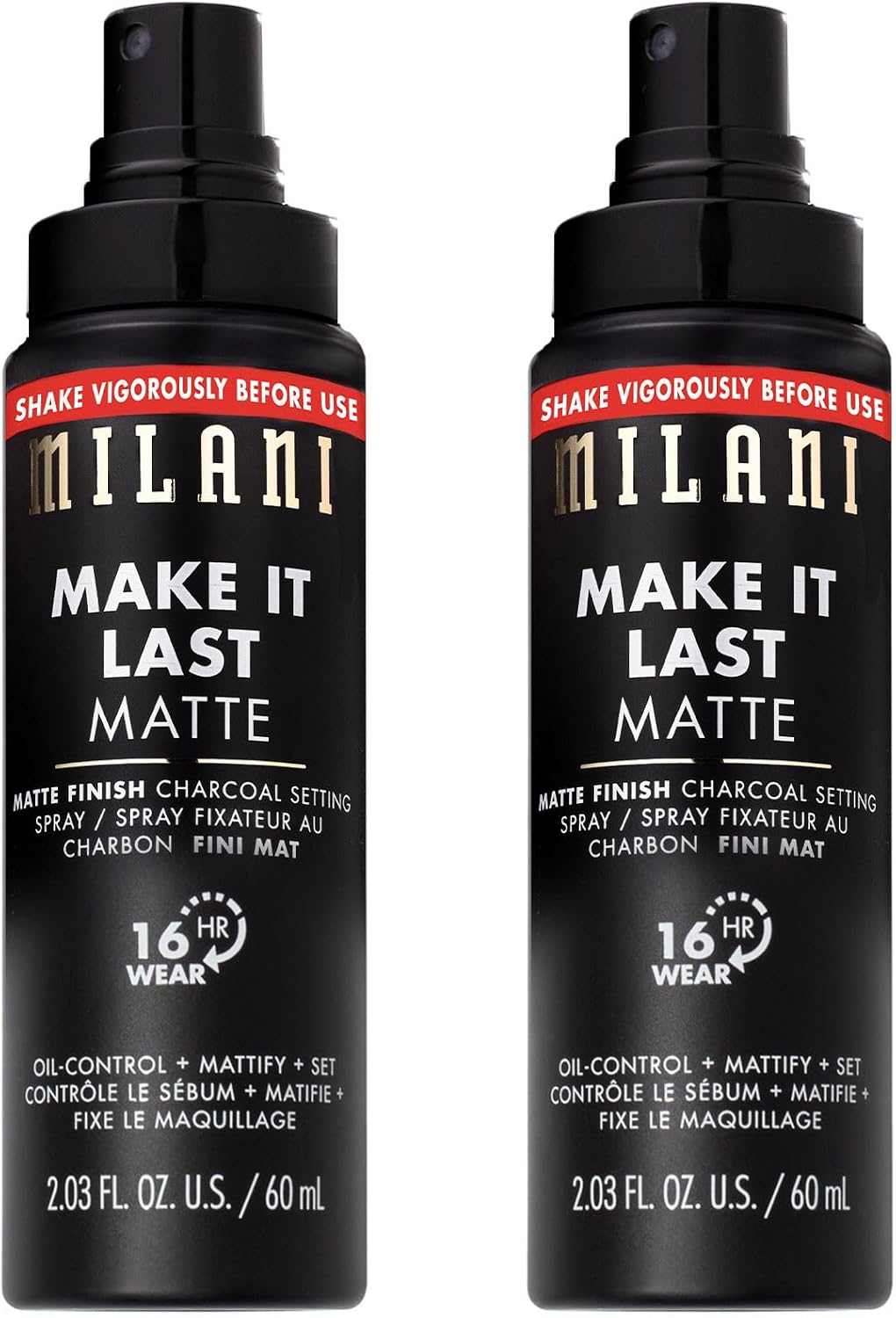 Milani Setting Spray + Primer, Make It Last Matte- Oil Absorbing Charcoal Formula to Control Shine, Matte Finish Setting Spray for Makeup and Primer for Oily Skin, Prime +Correct + Set, 2.03 Fl. Oz - Image 13
