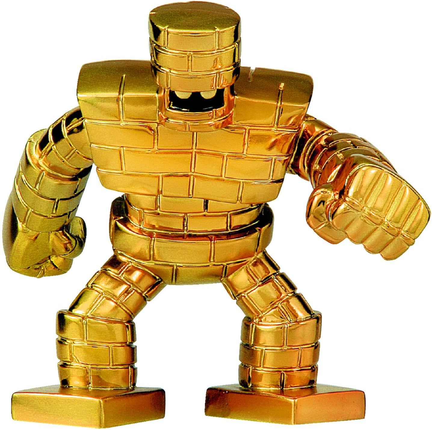 Square Enix Dragon Quest Metallic Monsters Gallery Goldman front view showing the polished reflective gold finish.