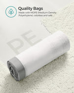 Full roll of 45 count kitchen trash liners