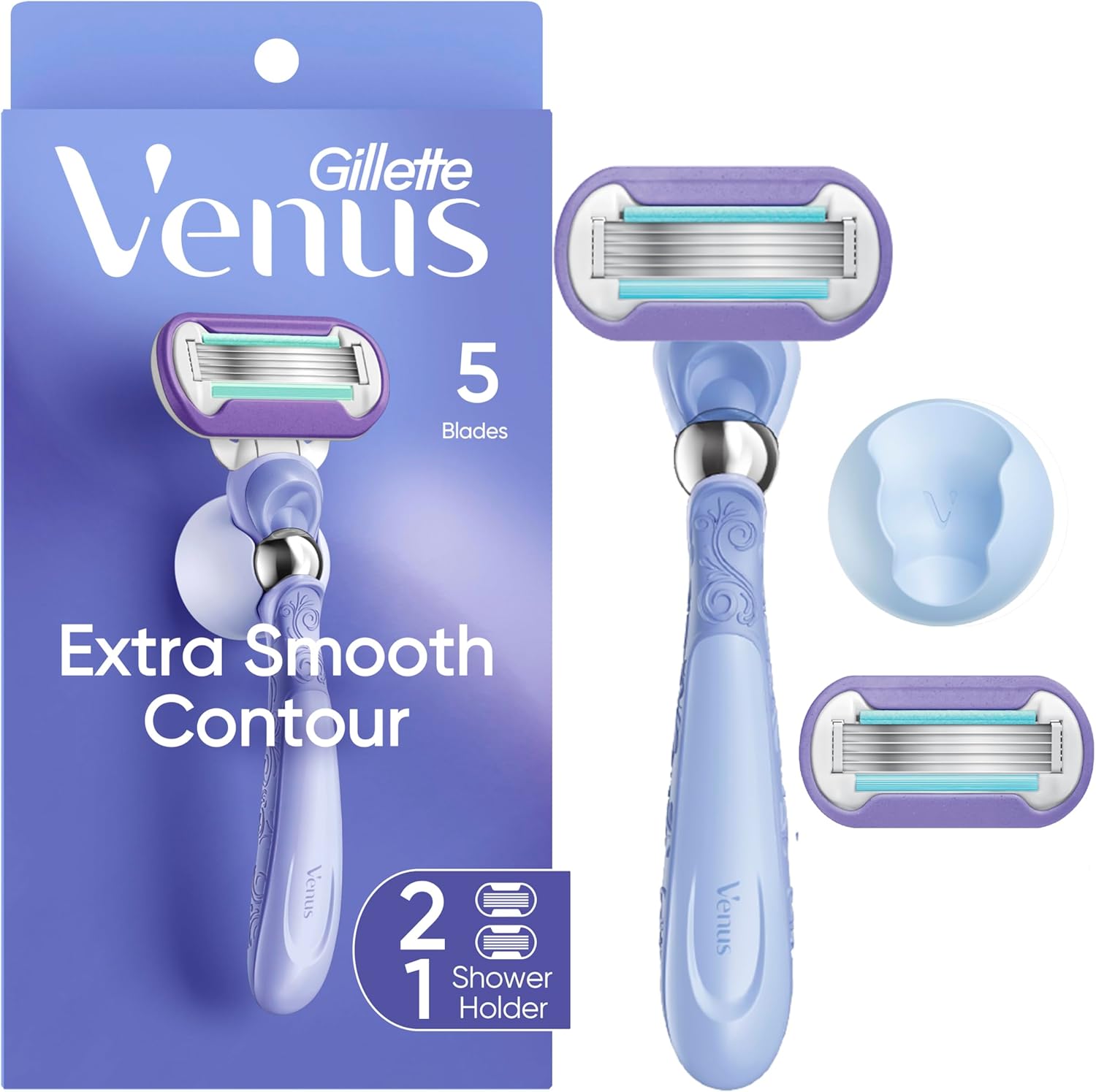 Gillette Venus deluxe smooth swirl women razor front view