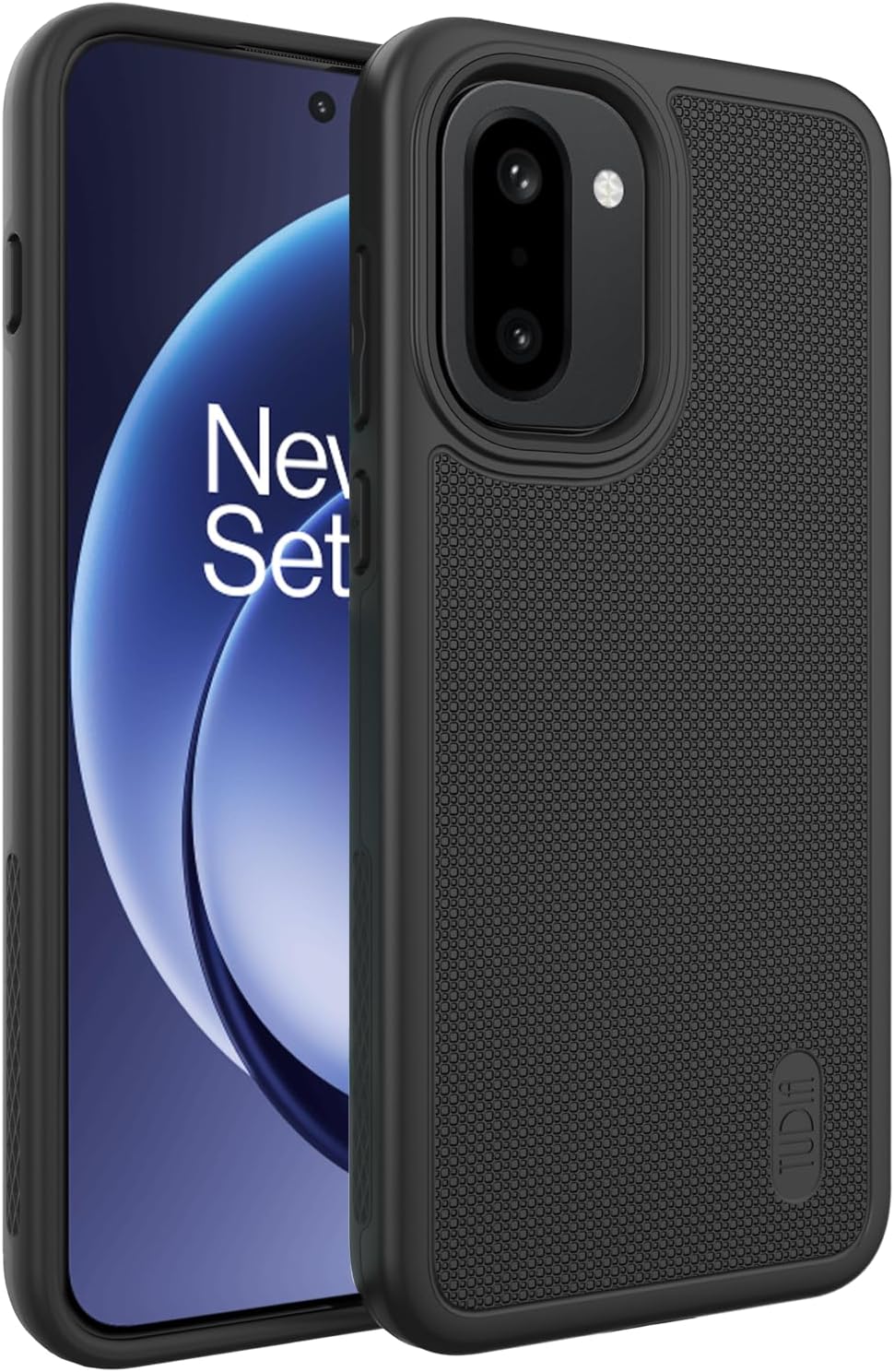 TUDIA Case for OnePlus 12 5G 2024 - MergeGrip Military Grade, Drop Tested, Dual Layer, Shockproof, Anti-Slip, Heavy Duty & Protector Cover Protective Phone Case - Matte Black - Image 11