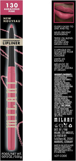 Creamy long wear lip pencil shade swatch on a neutral skin tone background.