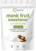 Micro Ingredients monk fruit sweetener front view pouch packaging
