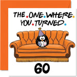 Stuff4 60th birthday card front view showing funny design