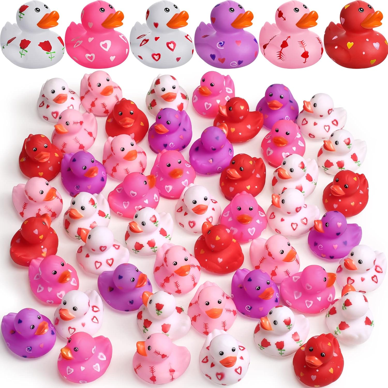 Jerify Valentine rubber duckies front view