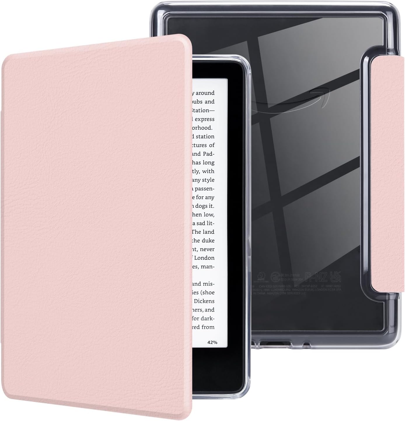 Morock pink case for Kindle Paperwhite 11th Generation front view