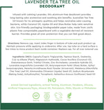 Desert Essence lavender deodorant ingredient highlights and benefits