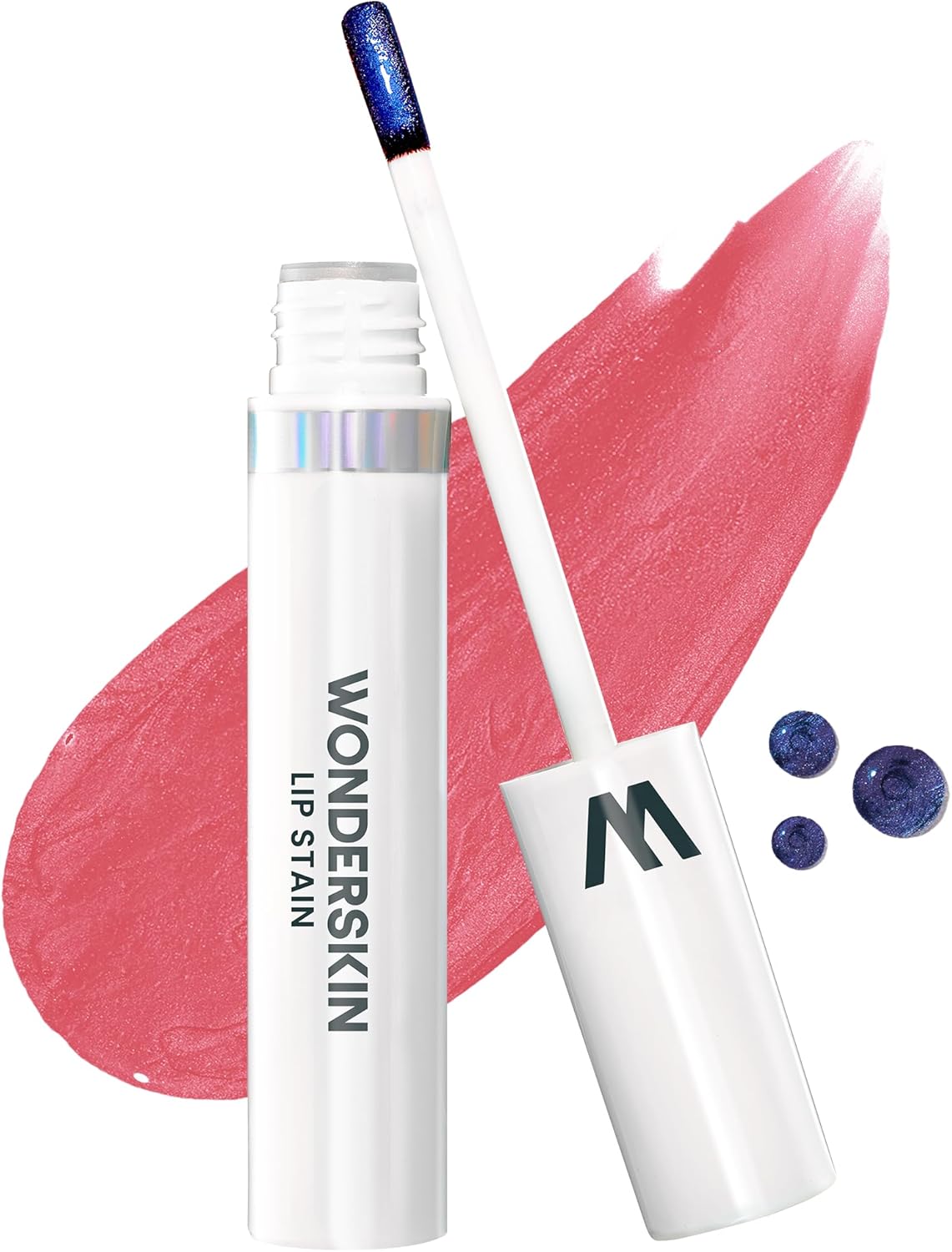 Wonderskin Wonder Blading Lip Stain Masque front view showing Romance shade packaging.