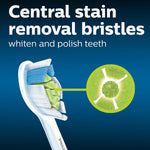 Philips Sonicare W DiamondClean heads showing diamond shaped bristles