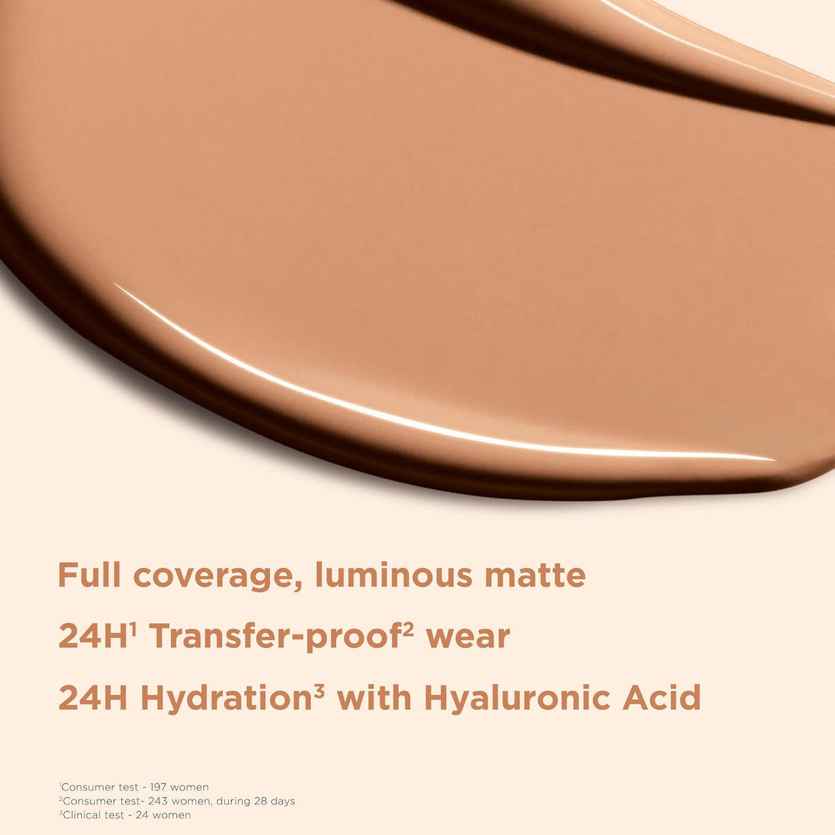 Clarins liquid foundation shade 111N swatch view
