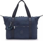 Kipling Art Medium Tote Bag front view in True Blue
