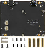 Geekworm X825 V2.0 storage board front view for Raspberry Pi 4