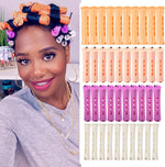 Complete hairdressing kit layout showcasing all sizes for natural hair styling