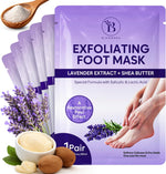Bloomora foot peeling mask front packaging view