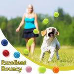 Swingers dog tennis balls inside reusable mesh bag