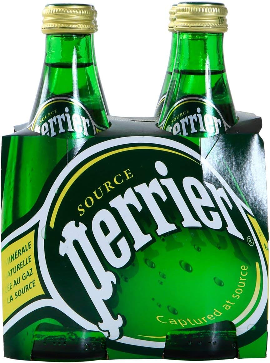 Perrier Carbonated Mineral Water • Water Captured at the Source in France, 11.16 fl oz ℮ 330 ml, 24 Pack - Image 1